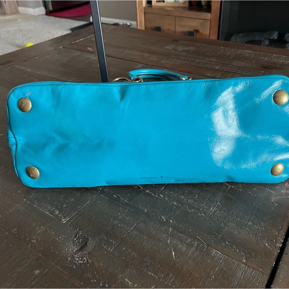 COACH Limited Edition FRANCINE TURQUOISE LEGACY TOTE BAG - Picture 7 of 15